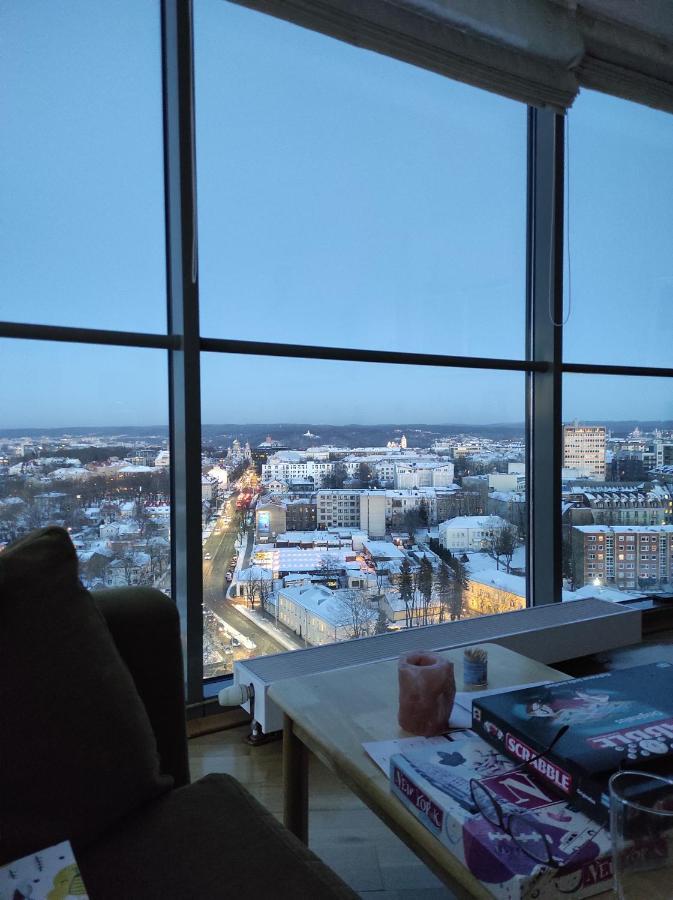 Luxury Apartment In Skyscraper Vilna Exterior foto
