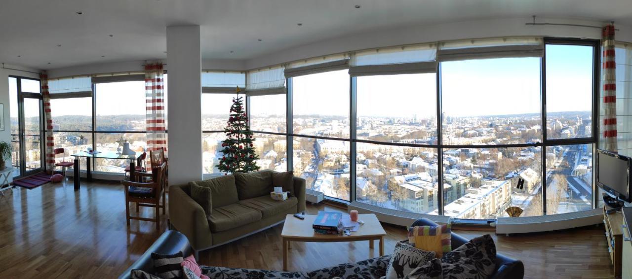 Luxury Apartment In Skyscraper Vilna Exterior foto